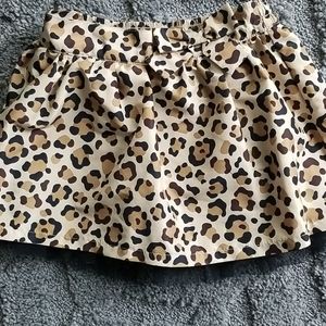 Girls Cheetah print Skort